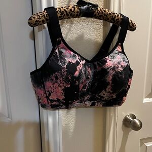 Livi Active Black and Pink Sports Bra